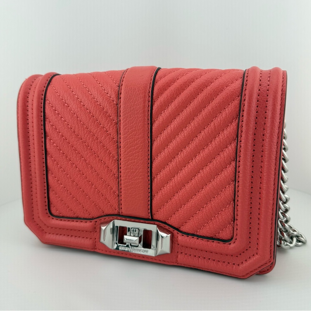 Chic Coral Quilted Women's Bag